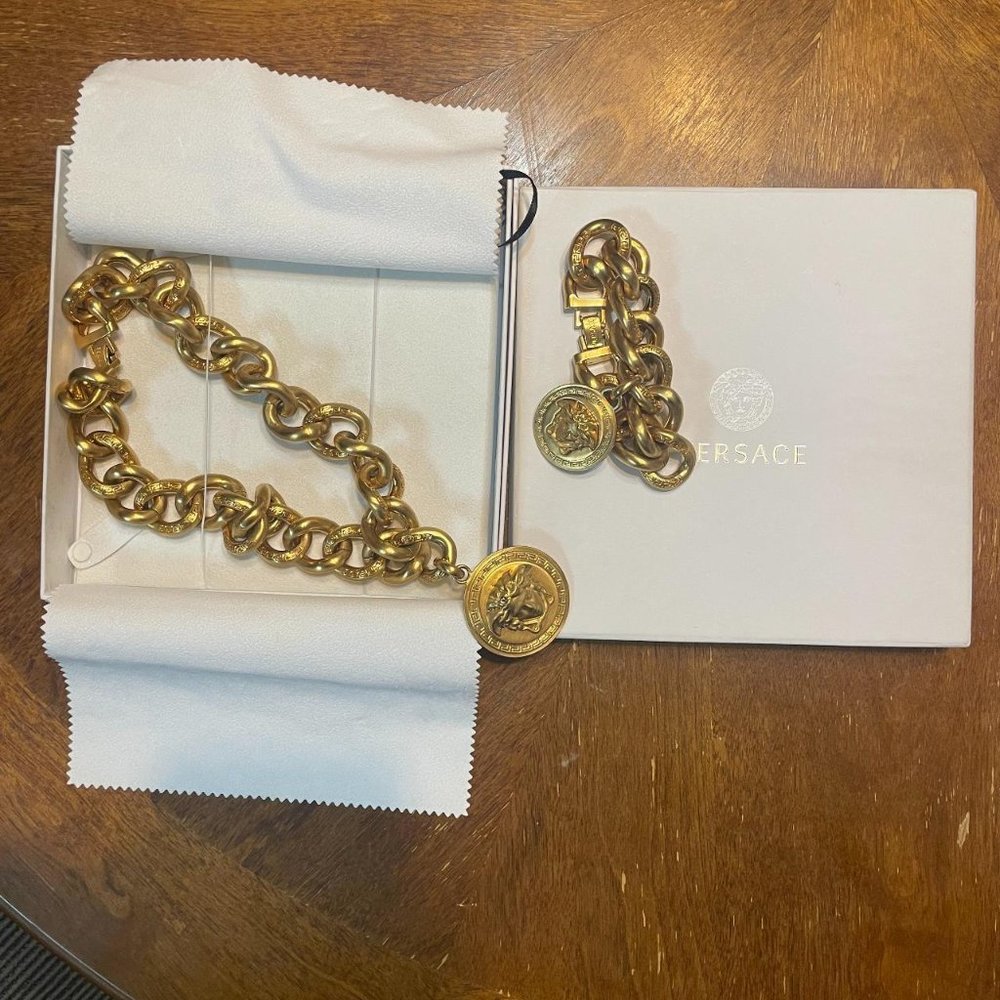 Versace Gold Jewelry Set